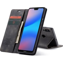 Manyi Mall Huawei P20 Lite Için Flip Case Vintage Pu Deri Cüzdan Flip Folio Kitap (Yurt Dışından)