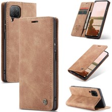 Manyi Mall Huawei P40 Lite Için Flip Case Kılıf Kart Yuvası Kickstand Vintage Pu Deri (Yurt Dışından)