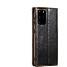 Manyi Mall Samsung Galaxy S20 Artı Retro Cüzdan Kapak Için Flip Case Çılgın At Pu (Yurt Dışından)