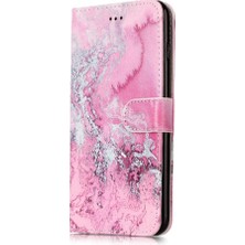 Manyi Mall Iphone 7/8 Için Flip Case Tam Koruma Manyetik Mermer Desen Pu Cüzdan (Yurt Dışından)