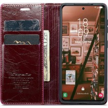 Manyi Mall Samsung Galaxy S23 Çılgın At Pu Deri Kickstand Retro Için Flip Case (Yurt Dışından)