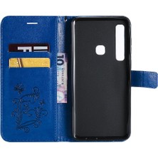 Manyi Mall Samsung Galaxy A9 2018 Için Flip Case Manyetik Kapak Pu ile Kickstand Çevirin (Yurt Dışından)