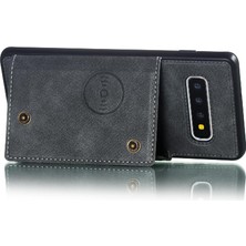 Manyi Mall Cüzdan Kılıf Samsung Galaxy S10 Artı Kickstand Kart Tutucu Darbeye (Yurt Dışından)