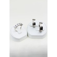 Twem Silver Romantik Inci Bağlantısı 925 Ayar Gümüş Alyans, Nişan ve Söz Yüzüğü