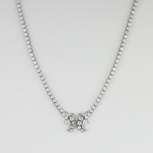 Rarossa Lexa Kelebek Model Su Yolu Çelik Gümüş Kolye