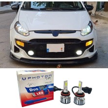 Photon Fiat Punto Grande LED Xenon Uzun + Kısa Far Ampulü H4 Duo Yeni Seri Beyaz