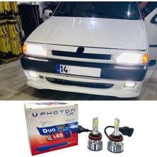 Fiat Uno LED Xenon Uzun + Kısa Far Ampulü H4 Duo Yeni Seri Beyaz