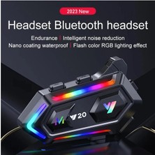 Prepare Kask Kulaklık Bluetooth Kulaklık Y20 Bluetooth Motosiklet Kulaklık 5.3 Motosiklet Kulaklık