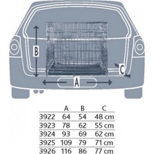 Trixie Köpek Taşıma Galvaniz Kafes 116 x 86 x 77 cm