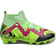 Jump 30226 Fg Garson Neon Yeşil Futbol Krampon Ayakkabı V1