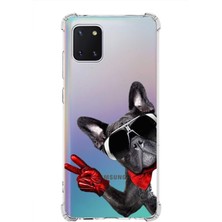 Printify Samsung Galaxy Note 10 Lite Köpek 2 Baskılı Şeffaf Köşe Korumalı Antişok Kılıf