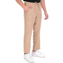 ogonline Erkek Günlük Spor Keten Pantolon