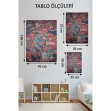 Mervolia Retro Temalı Pop Art Tablo TBL1092