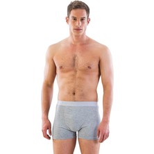 Miraaxx Gri Emay Renkli Toparlayıcı Terletmeyen Erkek Boxer