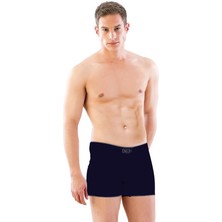 Miraaxx SDFW344252323  Emay Uzun Terletmeyen Dikişsiz Erkek Boxer Mavi