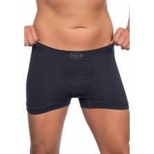 Miraax EWGWEWG3525336 Emay Soft Yumuşacık Dikişsiz Terletmeyen Erkek Boxer Siyah