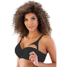 Miraax Gün Boyu Rahat Siyah Kadın Hamile Toparlayıcı Emzirme Sütyeni 116