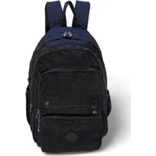 Baginn Klinkır Kumaş Lise Ortaokul Sırt Çantası Çok Cepli 571 Collection Goril Anahtarlık Hediyeli!