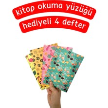 Pembe Pasaj Renkli Figürlü 4'lü Defter Seti