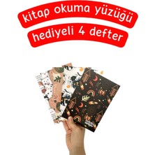 Pembe Pasaj Kahve Tadında Figürlü 4'lü Defter Seti