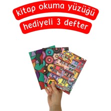 Pembe Pasaj Koyu Renk Figürlü 3'lü Defter Seti