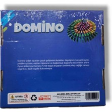 100 Parça Renkli Ahşap Domino Taşı Seti