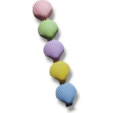 Pembe Pasaj Deniz Kabuğu, Istiridye Şekilli Fosforlu Kalem Seti, 4 Renk Renk Fosforlu Kalem