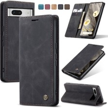 Manyi Mall Google Pixel 7A Vintage Pu Deri Cüzdan Flip Için Flip Case Folio Kitap (Yurt Dışından)