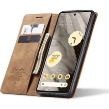 Manyi Mall Google Pixel 7A Vintage Pu Deri Cüzdan Flip Için Flip Case Folio Kitap (Yurt Dışından)