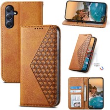 Manyi Mall Samsung Galaxy M54 Cüzdan Için Flip Case El Kayışı Standı Günlük Kullanım Eşkenar Dörtgen (Yurt Dışından)