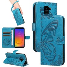 Manyi Mall Samsung Galaxy J6 2018 Için Flip Case Ayrılabilir El Kayışı Kabartmalı Yüksek (Yurt Dışından)