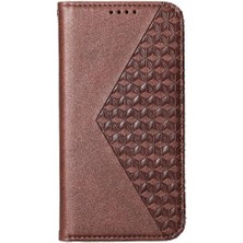 Manyi Mall Xiaomi 14 Için Flip Case Ultra El Kayışı Eşkenar Dörtgen Şekli Standı Günlük Kullanım (Yurt Dışından)