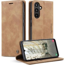 Manyi Mall Samsung Galaxy A34 5g Için Flip Case Vintage Pu Deri Cüzdan Kılıf Kartı (Yurt Dışından)