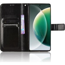 Manyi Mall Tecno Camon 30 4g Manyetik Kapak Kapak Cüzdan Kart Tutucu Için Kılıf (Yurt Dışından)