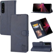 Manyi Mall Sony Xperia 1 V Kabartmalı Kickstand Manyetik Kapatma Için Cüzdan Durumda Tüm (Yurt Dışından)