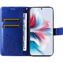 Manyi Mall Oppo Için Kılıf Oppo 11F 5g Manyetik Kapak Flip Kickstand Kart Yuvası ile Pu (Yurt Dışından)