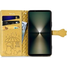 Manyi Mall Sony Xperia 1 Vı Karikatür Hayvanlar Için Flip Case Deri Kılıf Kapak Çevirin (Yurt Dışından)