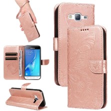 Manyi Mall Kredi Kartı Yuvası Ayrılabilir El ile Samsung Galaxy J3 2016 Için Flip Case (Yurt Dışından)