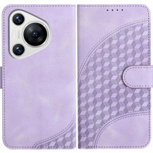 Manyi Mall Huawei Pura 70 Pro Için Flip Case Pu Deri Kapak Çevirin Darbeye Deri (Yurt Dışından)