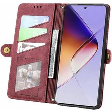 Manyi Mall Infinix Not 40 Cüzdan Için Flip Case Basit Iş Kapak Kapak Darbeye (Yurt Dışından)