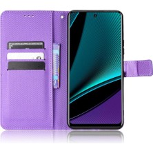 Manyi Mall Infinix Not 11 Pro Kickstand Kapak Manyetik Cüzdan Kart Tutucu Için Kılıf (Yurt Dışından)