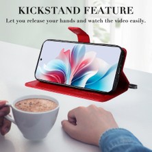 Manyi Mall Oppo Için Kılıf Oppo 11F 5g Manyetik Kapak Flip Kickstand Kart Yuvası ile Pu (Yurt Dışından)