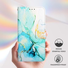 Manyi Mall Huawei P30 Pro Kickstand Cüzdan Mermer Desen Pu Deri Kılıf (Yurt Dışından)