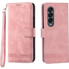 Manyi Mall Samsung Galaxy Z Için Flip Case Fold 3 Kart Yuvaları Nakit Cep Prim (Yurt Dışından)