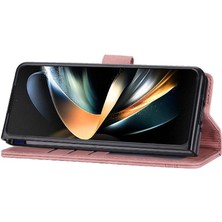 Manyi Mall Samsung Galaxy Z Için Flip Case Fold 3 Kart Yuvaları Nakit Cep Prim (Yurt Dışından)