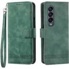 Manyi Mall Samsung Galaxy Z Için Flip Case Fold 3 Kart Yuvaları Nakit Cep Prim (Yurt Dışından)