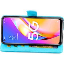 Manyi Mall Oppo A93 5g Kickstand Darbeye Dayanıklı Manyetik Kapatma Kartı Pu Için Flip Case (Yurt Dışından)