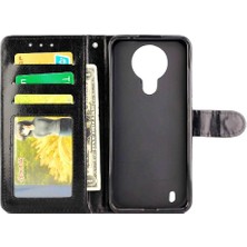 Manyi Mall Nokia 1.4 Kickstand Manyetik Kapatma Pu Deri Kart Tutucu Için Flip Case (Yurt Dışından)