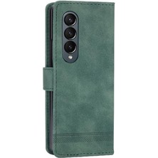 Manyi Mall Samsung Galaxy Z Için Flip Case Fold 3 Kart Yuvaları Nakit Cep Prim (Yurt Dışından)