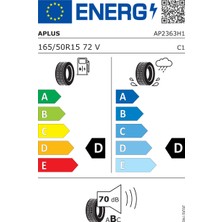 Aplus 165/50 R15 72V A609 Oto Yaz Lastiği ( Üretim Yılı: 2024 )